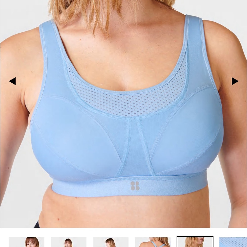 Powder blue Sweaty Betty ultra running sports bra